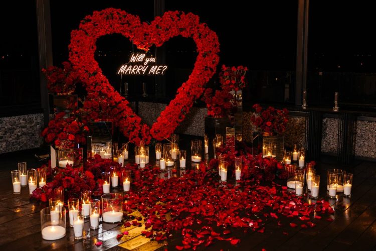 Розкішне освідчення на терасі